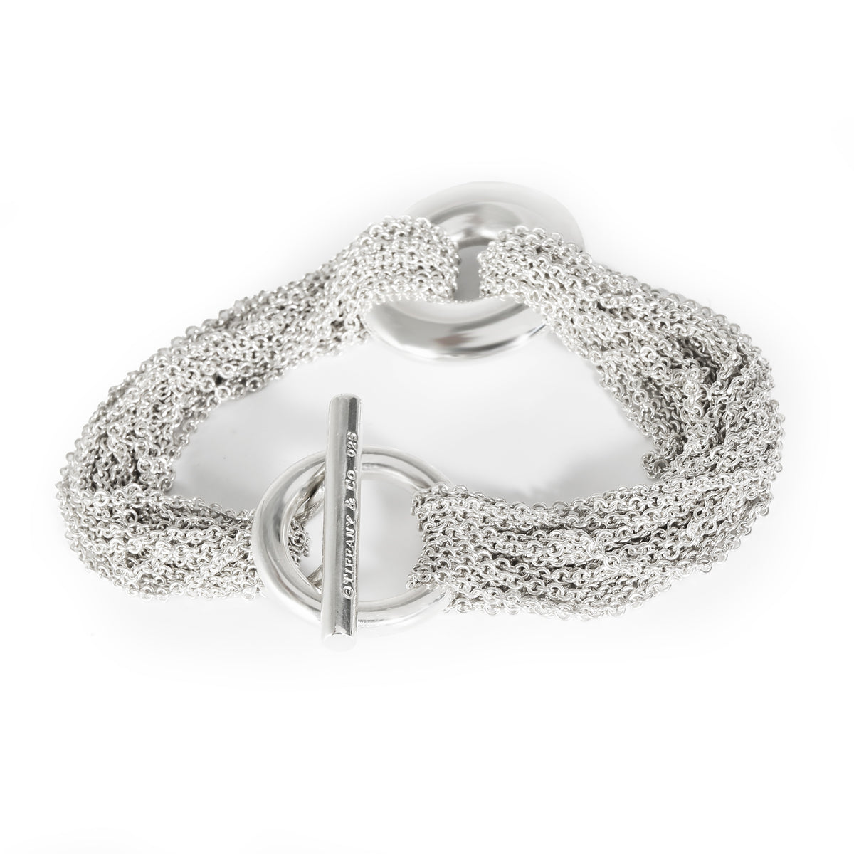 Multi-Strand Bracelet in Sterling Silver with Toggle Clasp
