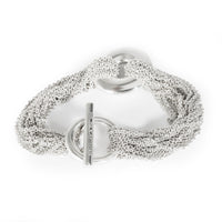 Multi-Strand Bracelet in Sterling Silver with Toggle Clasp