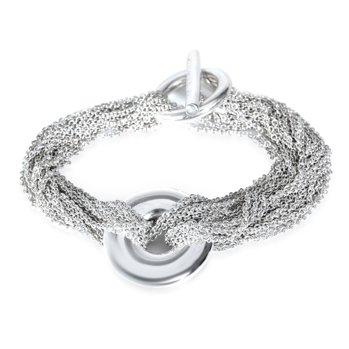 Multi-Strand Bracelet in Sterling Silver with Toggle Clasp