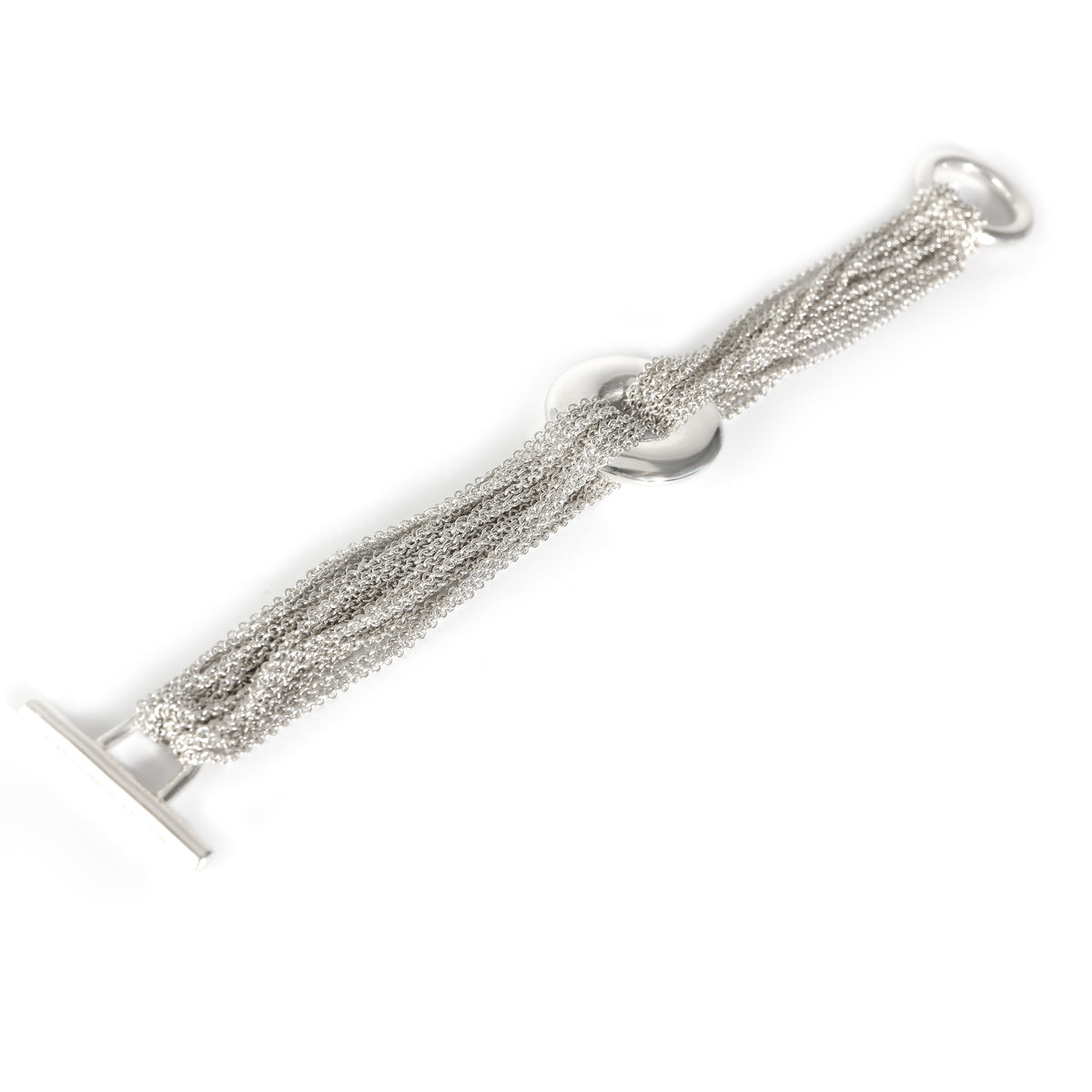 Multi-Strand Bracelet in Sterling Silver with Toggle Clasp