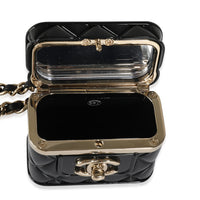 B 22 K Mini Vanity Case Pendant in Gold Toned Base Metal