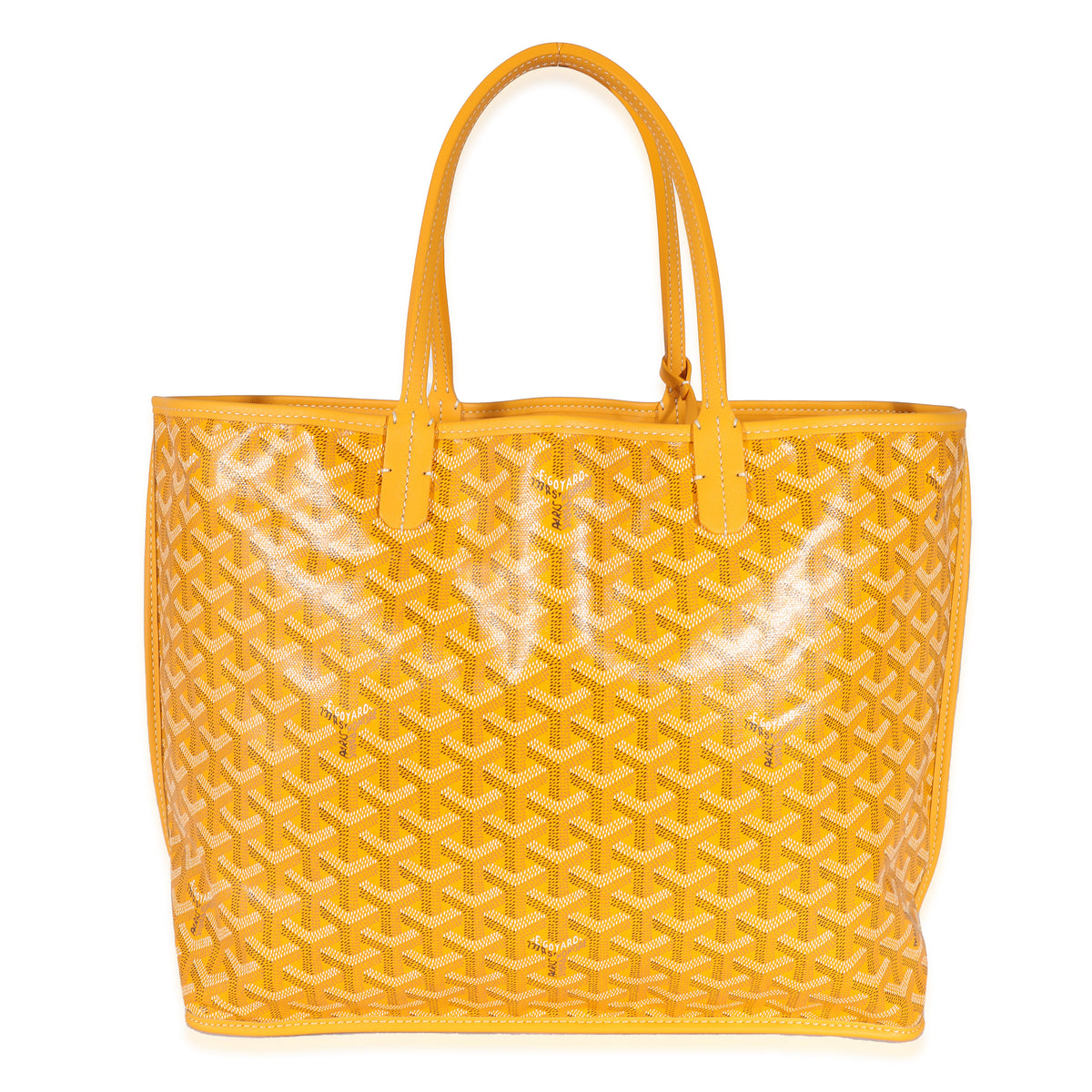 Yellow Goyardine Canvas Reversible Anjou PM