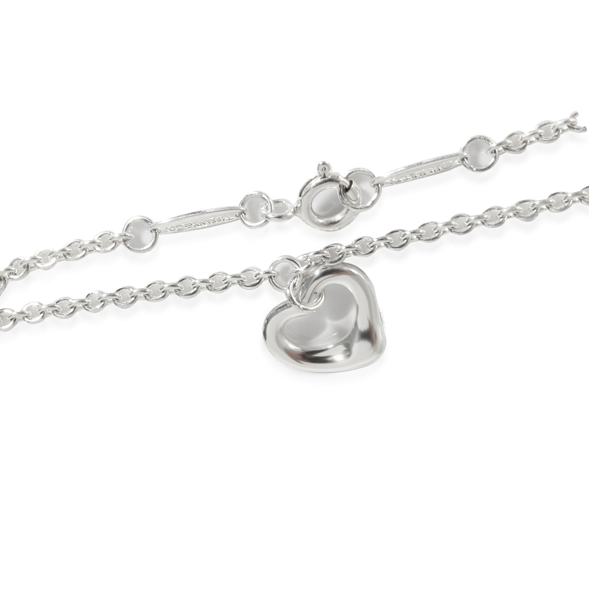 Elsa Peretti Open Heart Charm Bracelet in  Sterling Silver