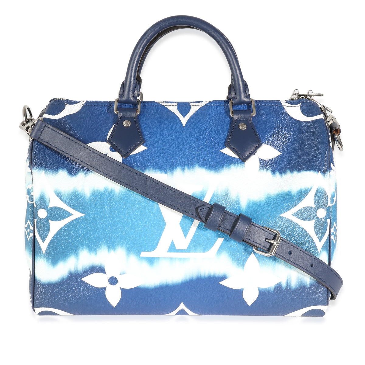 Blue Monogram Escale Canvas Speedy Bandouliere 30