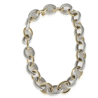 David Yurman Oval Link Necklace in 18k Yellow Gold/Sterling Silver