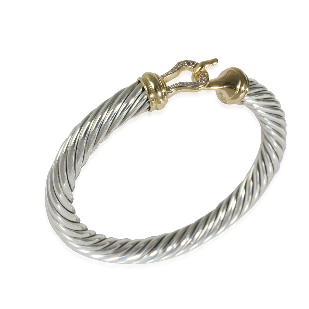 Cable Collectibles Bracelet in 18k Yellow Gold/Sterling Silver 0.09