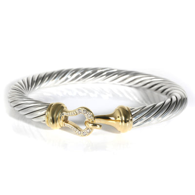 Cable Collectibles Bracelet in 18k Yellow Gold/Sterling Silver 0.09