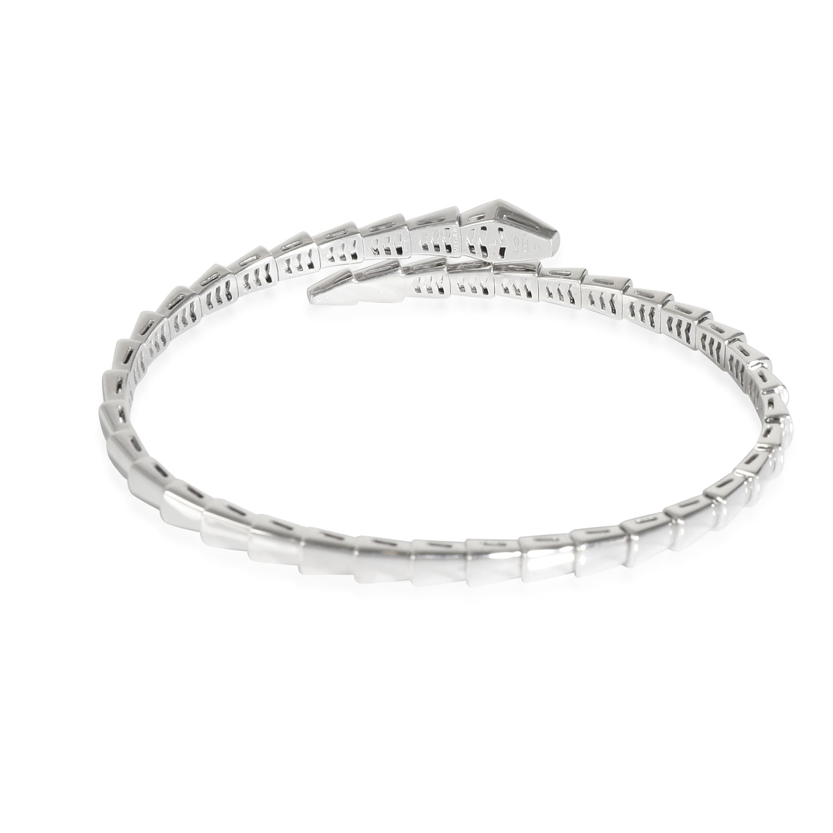 BVLGARI Serpenti Viper Bangle in 18K White Gold