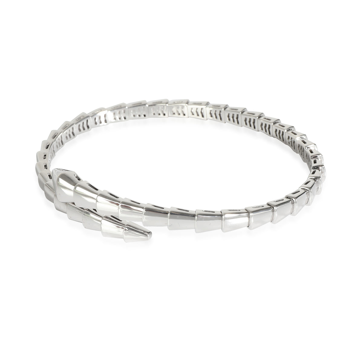 BVLGARI Serpenti Viper Bangle in 18K White Gold