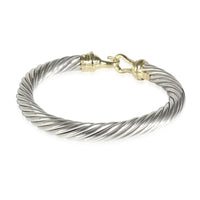 Cable Buckle Bracelet in 14k Yellow Gold/Sterling Silver