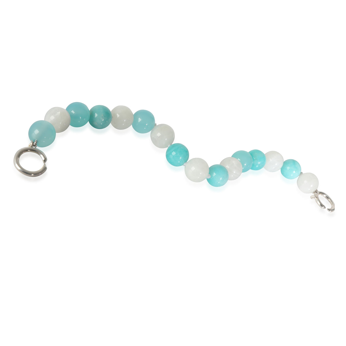 Tiffany & Co. Paloma Picasso Amazonite & Chalcedony Bracelet in  Sterling Silver