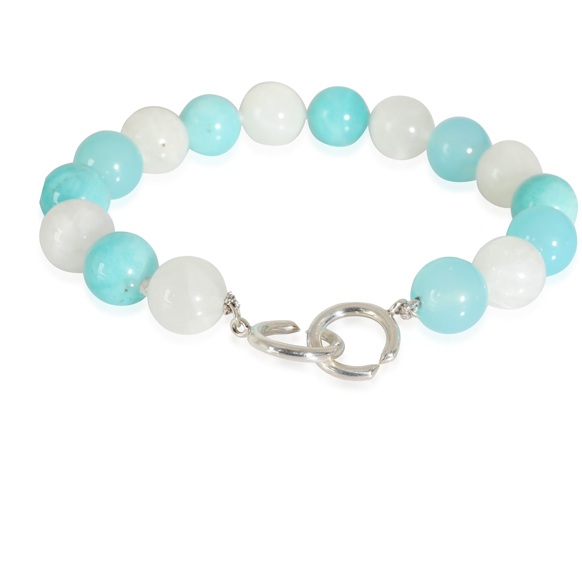 Tiffany & Co. Paloma Picasso Amazonite & Chalcedony Bracelet in  Sterling Silver
