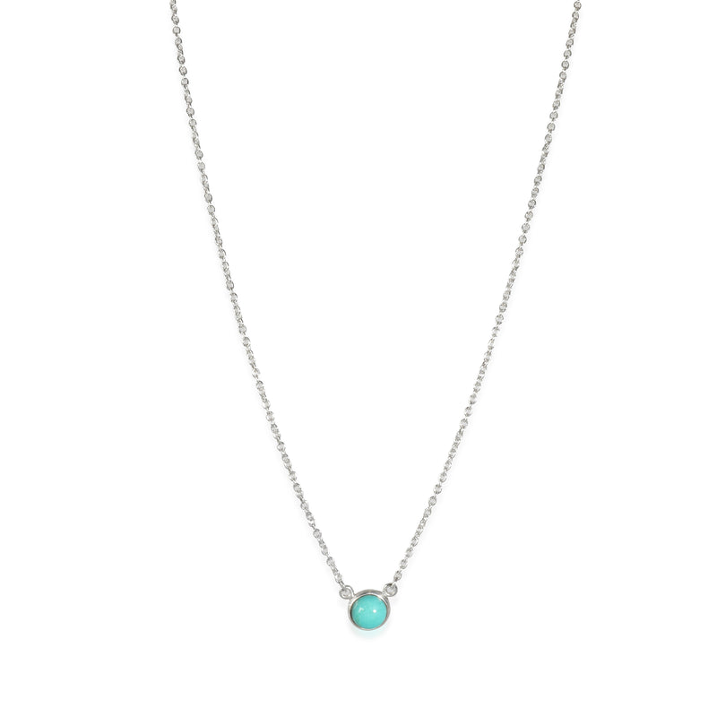 Elsa Peretti Color by the Yard Turquoise Pendant, Sterling Silver