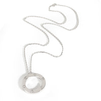 Love Necklace, 3 Diamonds (White Gold)