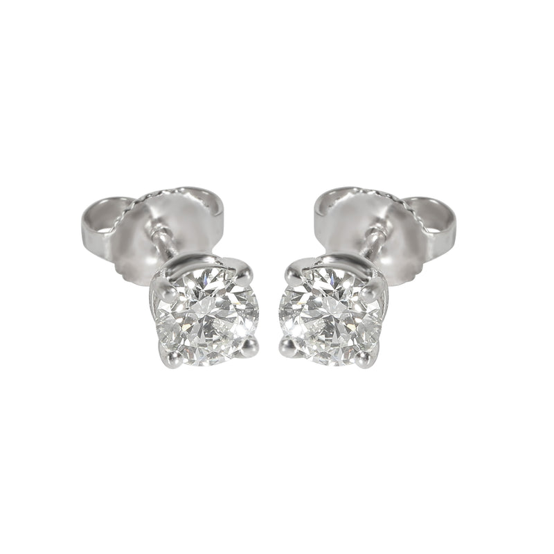 Tiffany & Co. Diamond Collection Stud Earrings in Platinum I VS1 0.94 Ctw