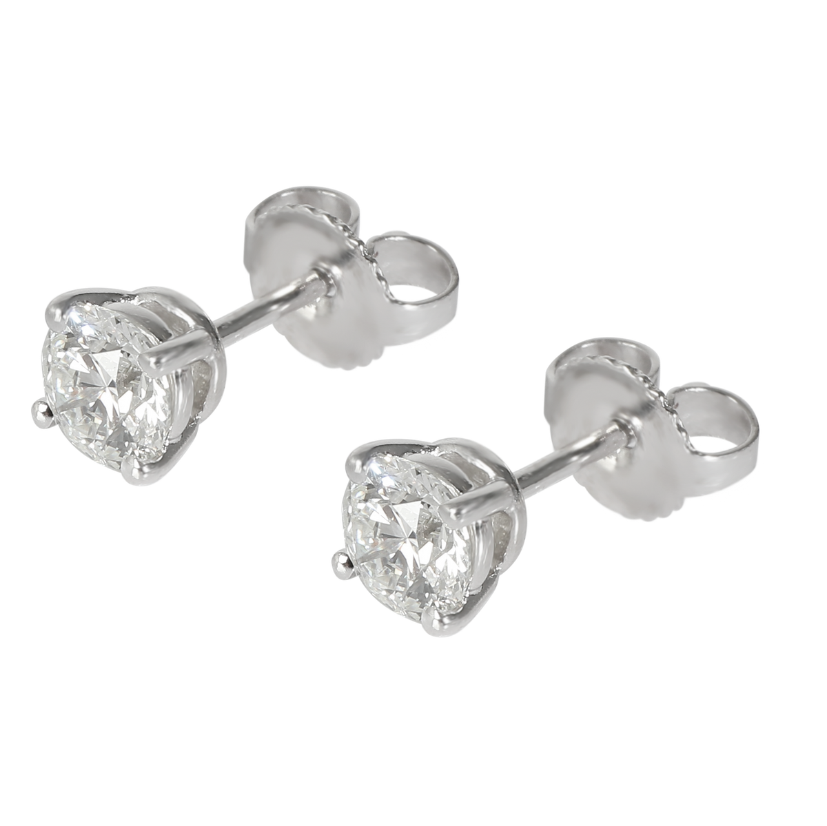 Diamond Collection Stud Earrings in Platinum I VS1 0.94 Ctw