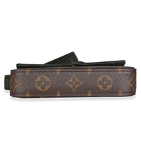 Khaki Monogram Canvas Felicie Strap & Go