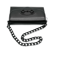 Gucci Black Monochrome Azalea Calfskin Mini 1955 Chain Bag