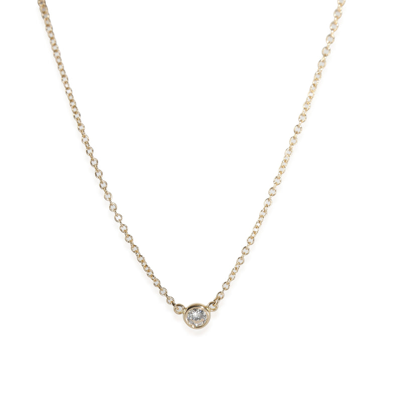 Tiffany & Co. Elsa Peretti Diamonds by the Yard Pendant, 18K YG 0.08 Ctw