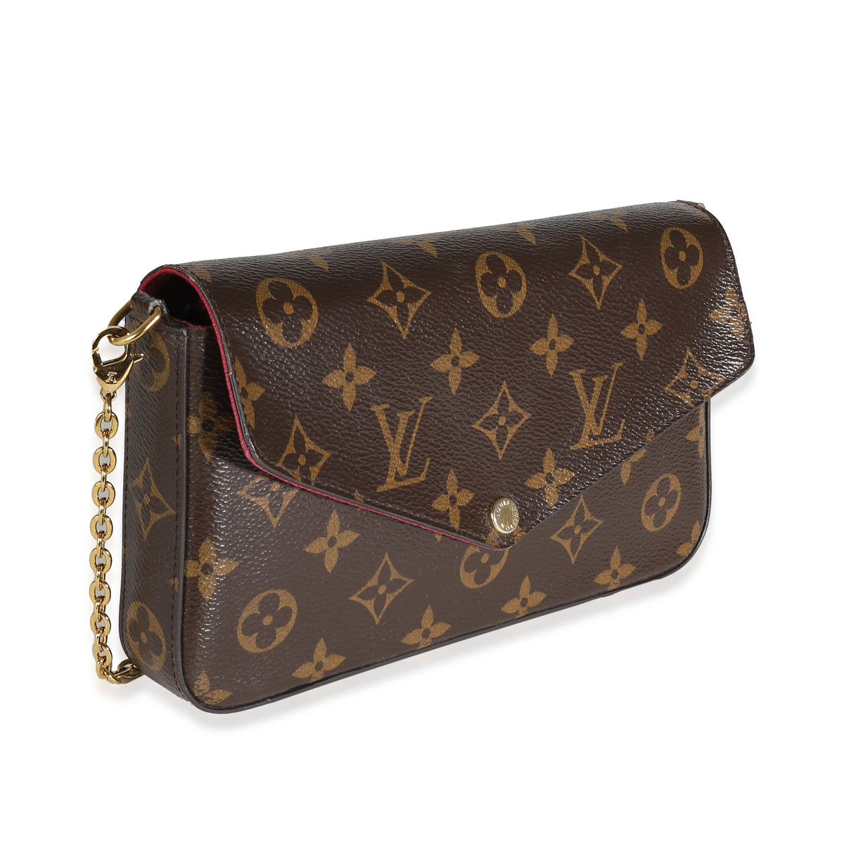 Fuchsia Monogram Canvas Félicie Pochette