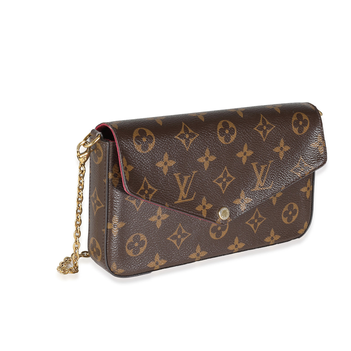 Fuchsia Monogram Canvas Félicie Pochette