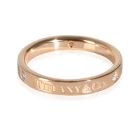 3 mm Band Ring in 18k Rose Gold 0.07 CTW