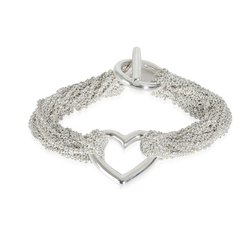 Tiffany & Co. Multi-Strand Heart Bracelet in  Sterling Silver