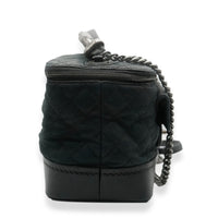 Black Matte Quilted Caviar Globe Trotter Vanity Case