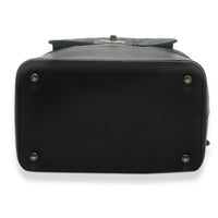 Black Matte Quilted Caviar Globe Trotter Vanity Case