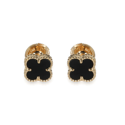 Van Cleef & Arpels Alhambra Stud Earring in 18K Yellow Gold