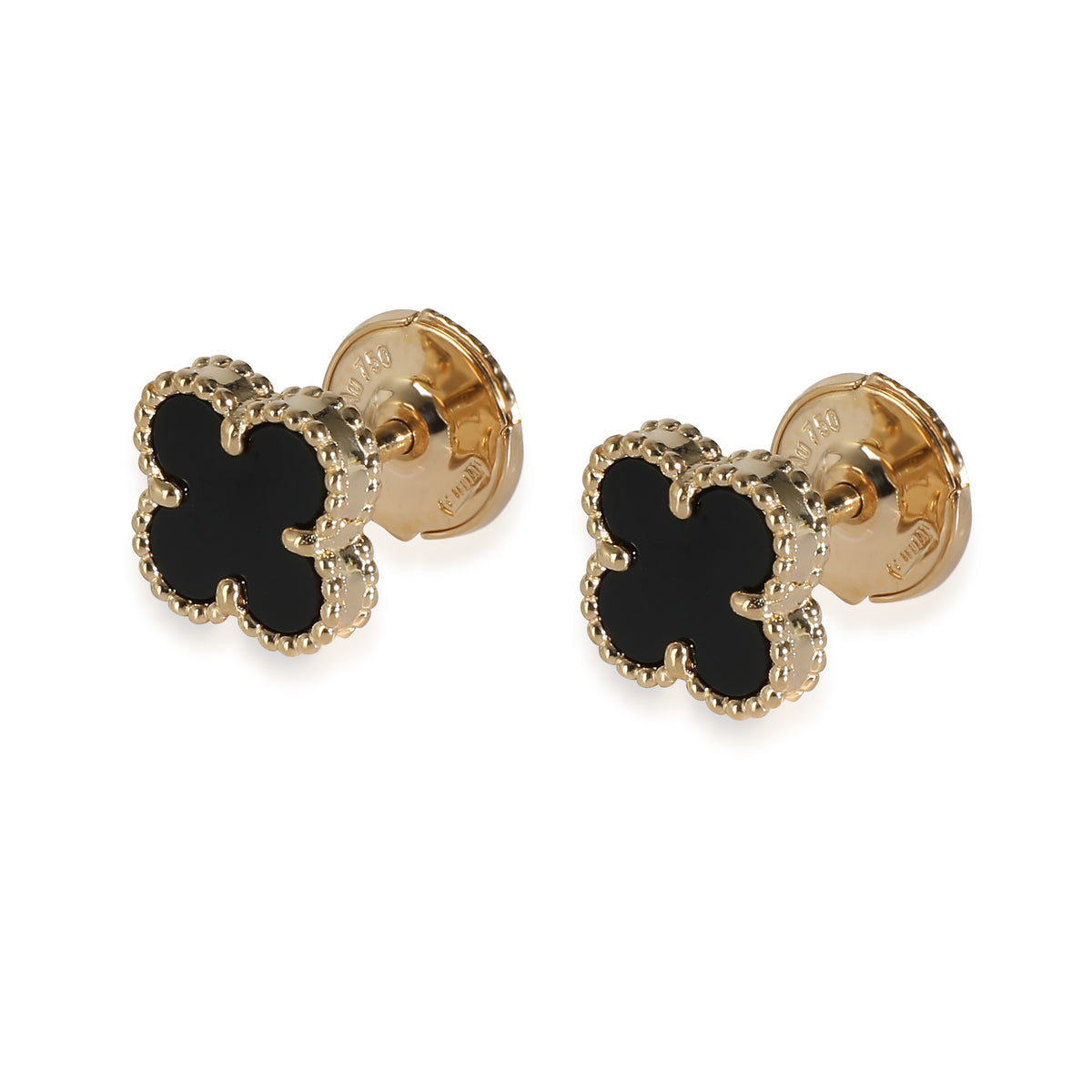 Van Cleef & Arpels Alhambra Stud Earring in 18K Yellow Gold