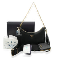 Prada Black Saffiano Re-Edition 2005 Bag