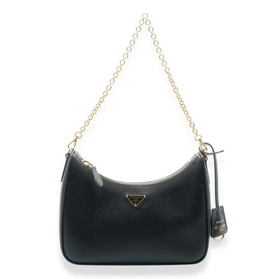 Prada Black Saffiano Re-Edition 2005 Bag