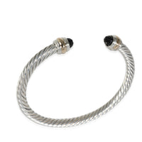 David Yurman Cable Classic Onyx Cuff Bangle in 14k Yellow Gold/Sterling Silver