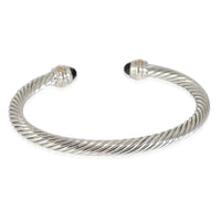 David Yurman Cable Classic Onyx Cuff Bangle in 14k Yellow Gold/Sterling Silver