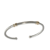 David Yurman Helena Bracelet in 18k Yellow Gold/Sterling Silver 0.25 CTW