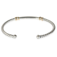 David Yurman Helena Bracelet in 18k Yellow Gold/Sterling Silver 0.25 CTW