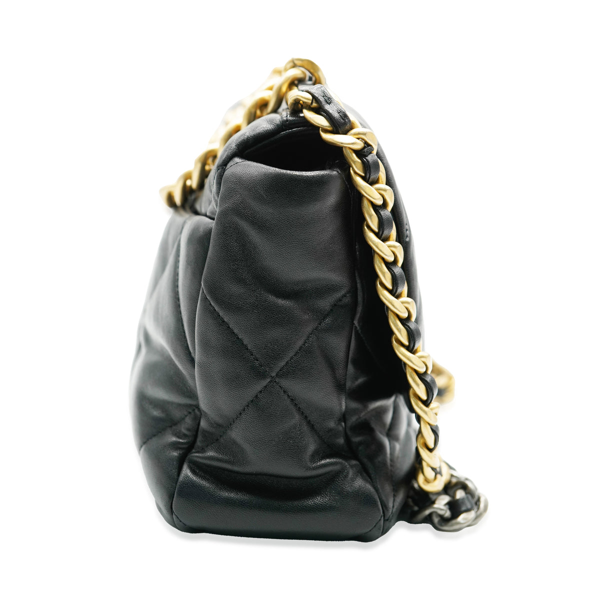 Chanel Black Quilted Lambskin Medium Chanel 19 Flap Bag