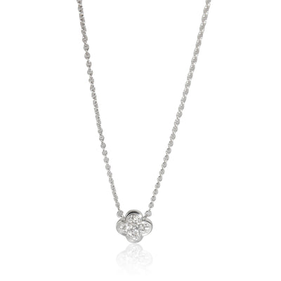 Pure Alhambra Pendant in 18K White Gold 0.33 CTW