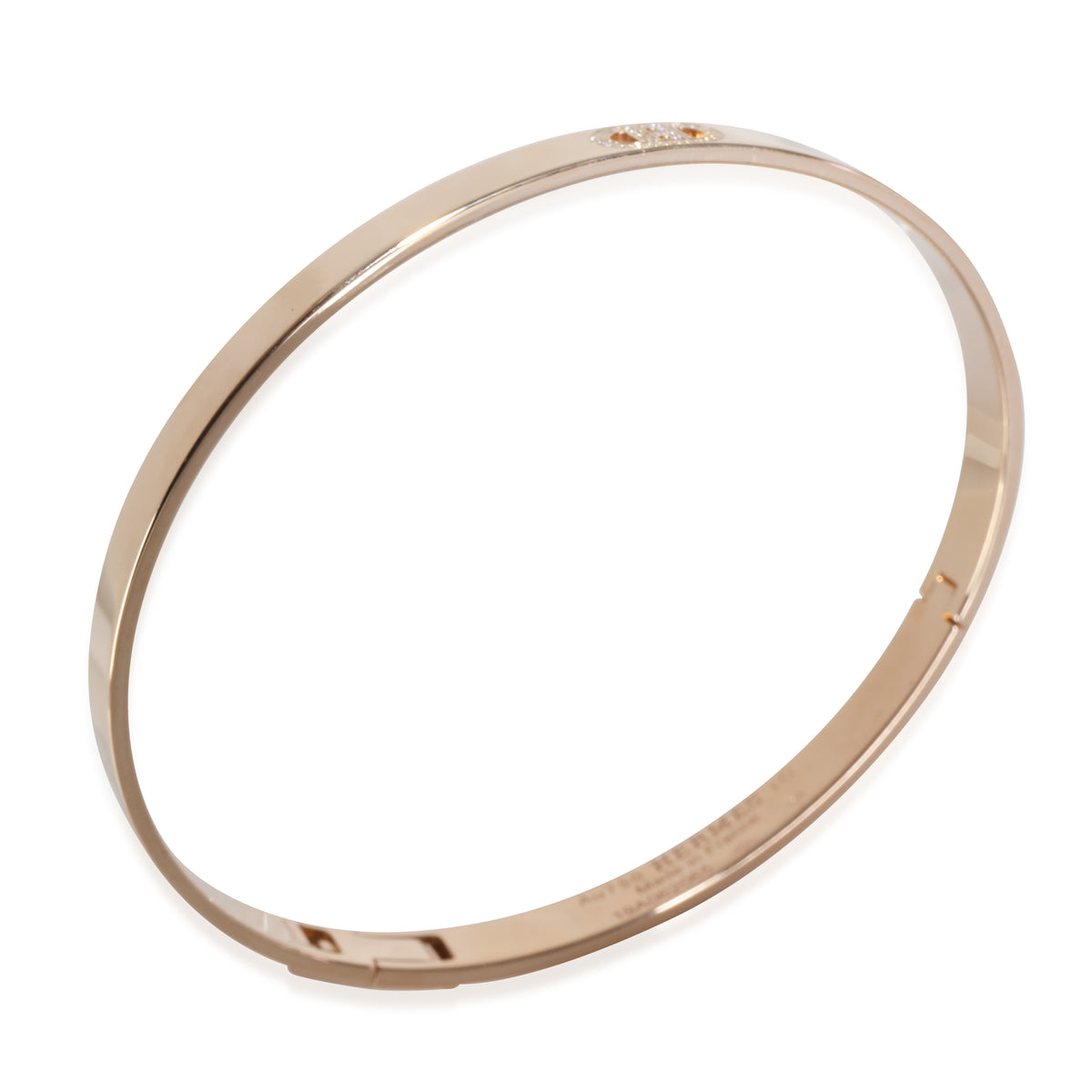 H dAncre Bracelet in 18k Rose Gold 0.07 CTW