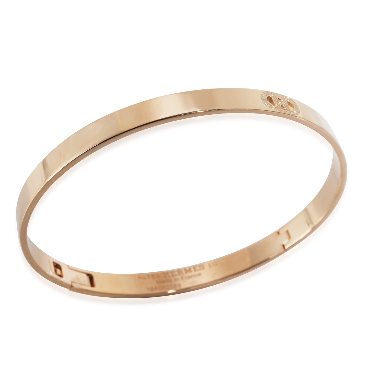 H dAncre Bracelet in 18k Rose Gold 0.07 CTW