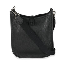 Hermès Black Clemence Mini Evelyne TPM 16 PHW