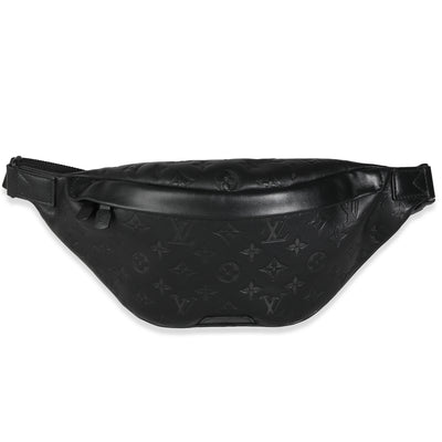 Louis Vuitton Black Monogram Shadow Calfskin Discovery Bumbag PM