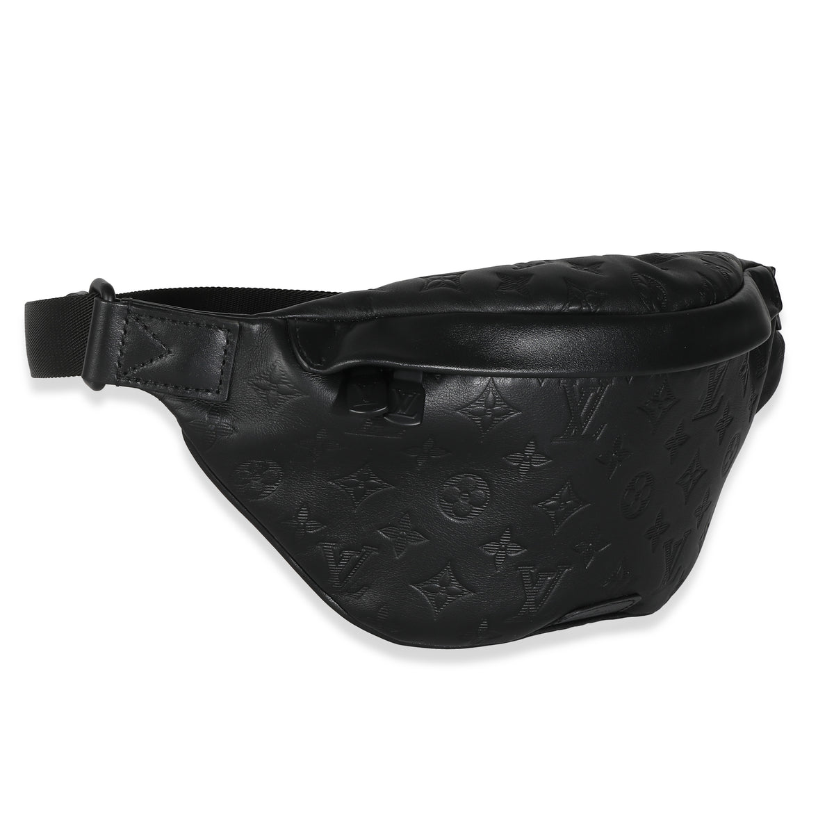 Louis Vuitton Black Monogram Shadow Calfskin Discovery Bumbag PM