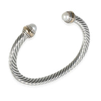 David Yurman Cable Classic Pearl Bracelet in 14k Yellow Gold/Sterling Silver