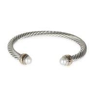 David Yurman Cable Classic Pearl Bracelet in 14k Yellow Gold/Sterling Silver