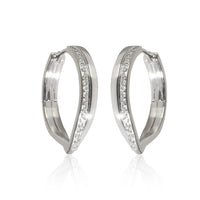 Repossi Antifer Hoop Earring in 18K White Gold 0.34 CTW