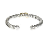 Cable Classic Bangle in 14K Yellow Gold/Sterling Silver