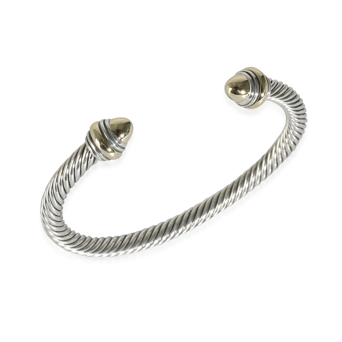 David Yurman Cable Classic Bangle in 14K Yellow Gold/Sterling Silver