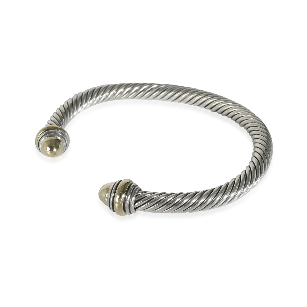 David Yurman Cable Classic Bangle in 14K Yellow Gold/Sterling Silver